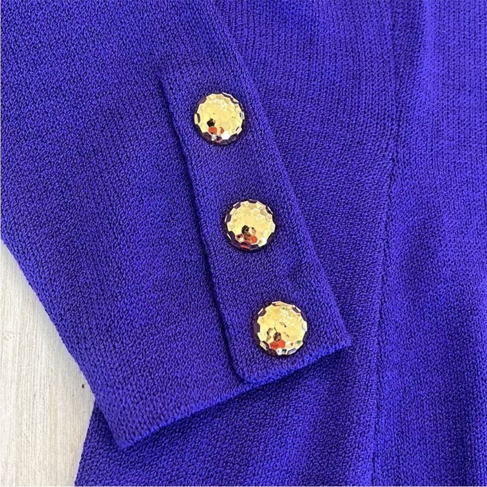 St. John by Marie Gray Elegant Purple Two-Piece Skirt Set - Picture 7 of 9